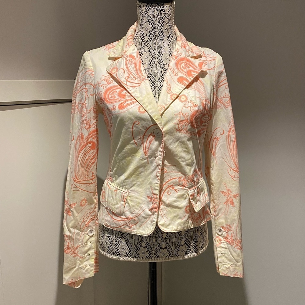 Katia G NYC printed blazer size 42 small vintage